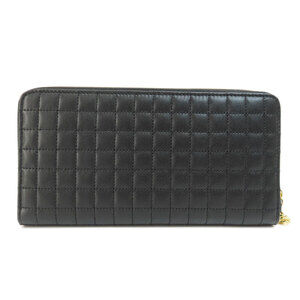 Celine Wallet Zipper Round Charm Long Calfskin